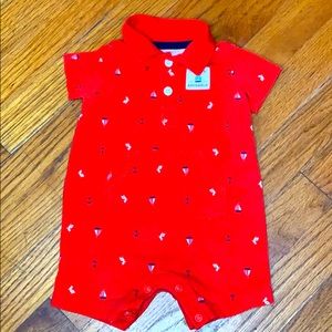 Nautical baby romper